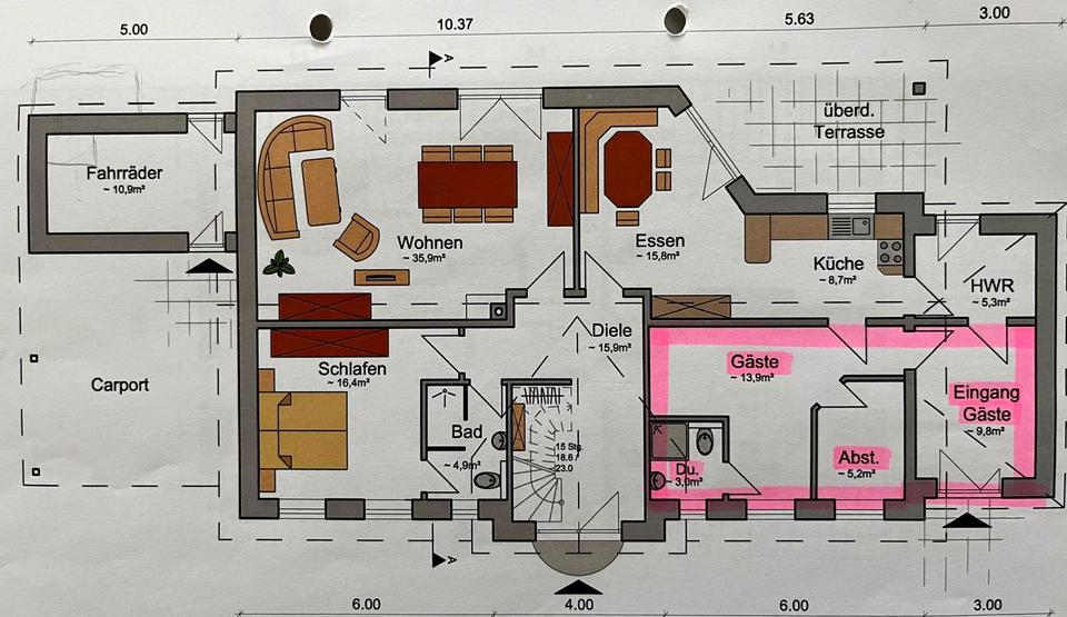Einfamilienhaus Schleswig - 7.5 Zimmer, 240 m&sup2;, 2.490&euro; | Angebot:24660047