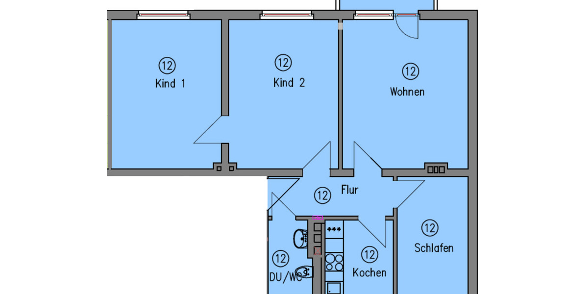 Zimmer Clausthal-Zellerfeld Zellerfeld - 4 Zimmer, 79 m&sup2;, 790&euro; | Angebot:25733390