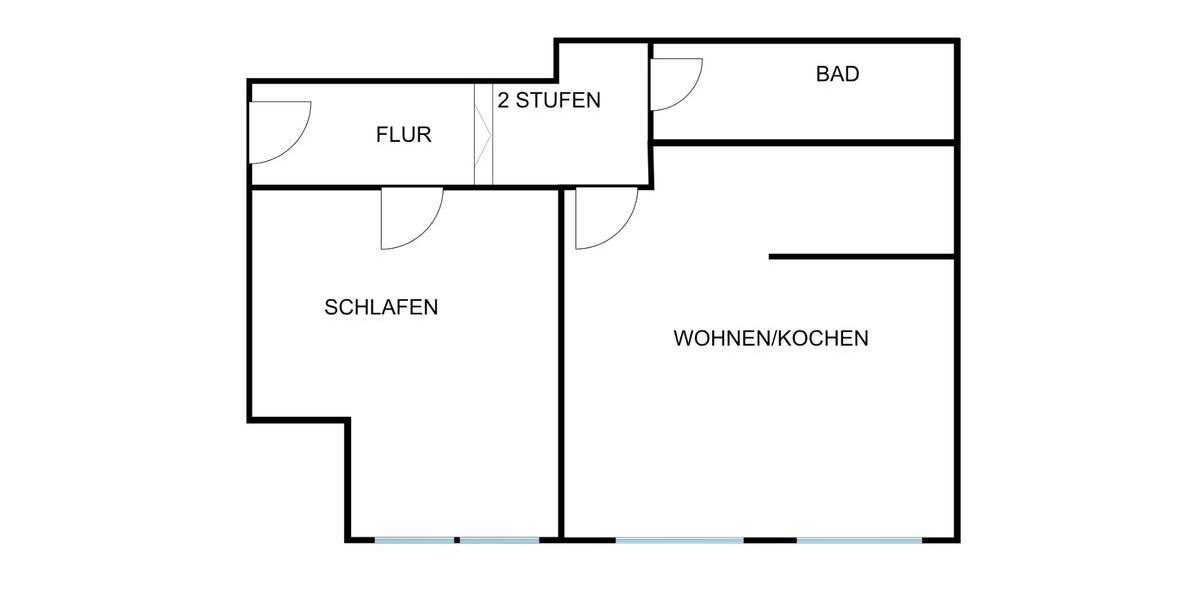 Etagenwohnung Raguhn-Jeßnitz Jeßnitz (Anhalt) - 2 Zimmer, 58 m&sup2;, 370&euro; | Angebot:24648676