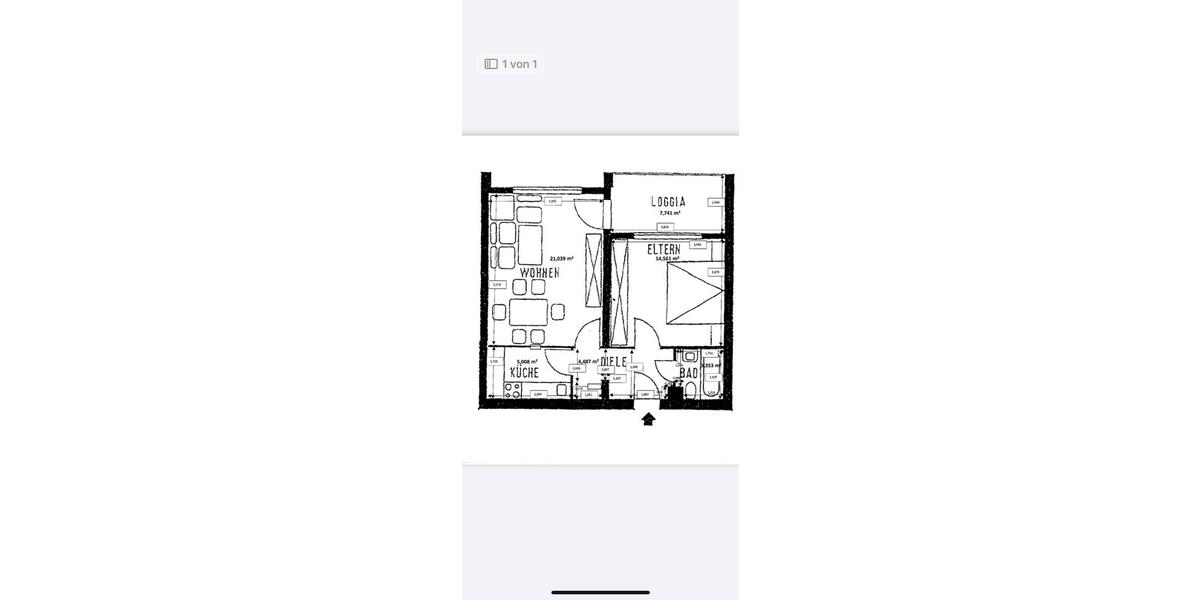 Etagenwohnung Adelsdorf - 2 Zimmer, 53 m&sup2;, 700&euro; | Angebot:26683667