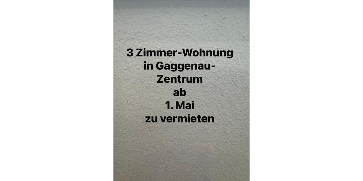 Etagenwohnung Gaggenau - 3 Zimmer, 93 m&sup2;, 900&euro; | Angebot:26253132