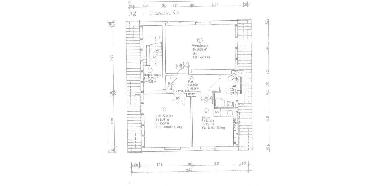 Dachgeschoßwohnung Wittenberg Lutherstadt - 2 Zimmer, 55 m&sup2;, 430&euro; | Angebot:26676507