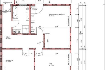 Wohnung Niederwiesa - 3 Zimmer, 91 m&sup2;, 1.100&euro; | Angebot:26181513