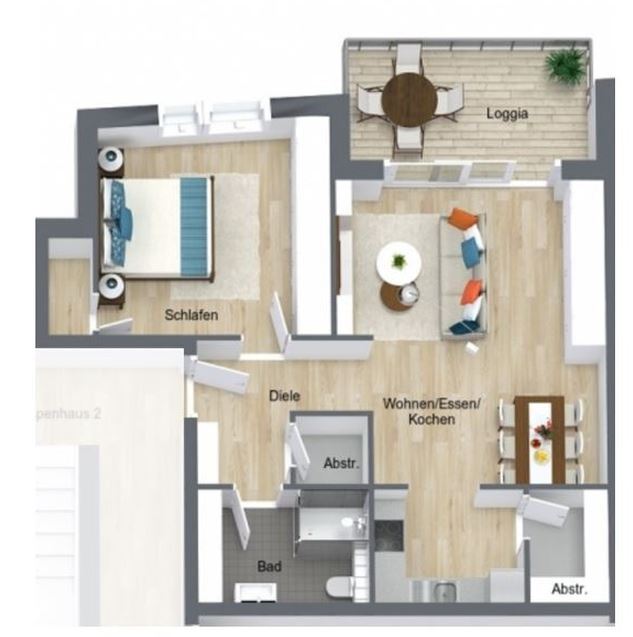 *EXKLUSIVE 2 ZIMMER-WOHNUNG mit EBK *AUFZUG  *TIEFGARAGE * BARRIEREFREI *ERSTBEZUG 2 zimmer