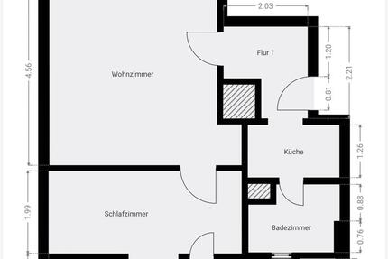 40qm - 2-ZKB | Wiesbaden-Biebrich | renoviert und neue Küche 2 zimmer