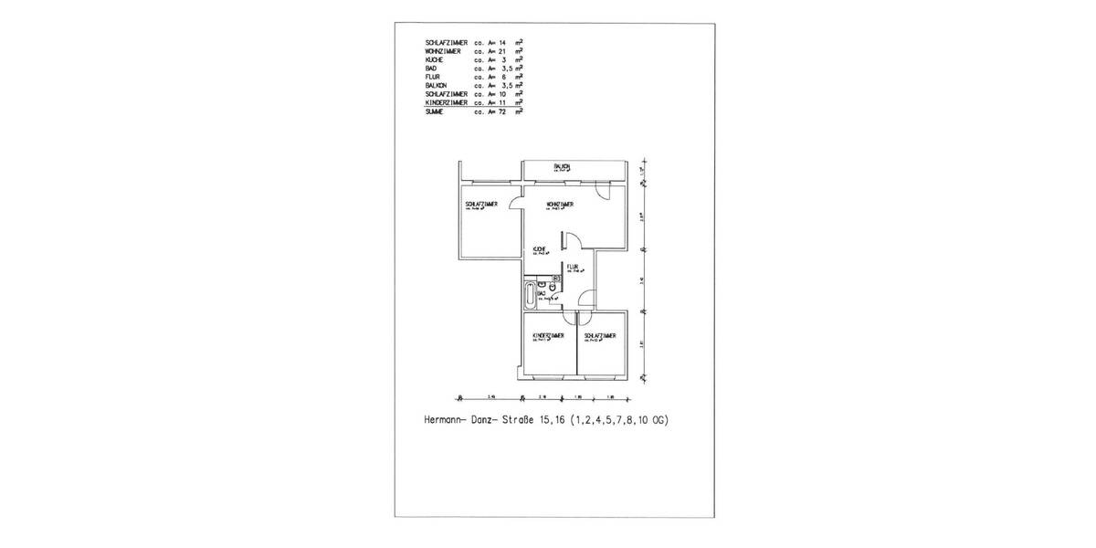 Etagenwohnung Hermsdorf - 4 Zimmer, 73 m&sup2;, 440&euro; | Angebot:26797089