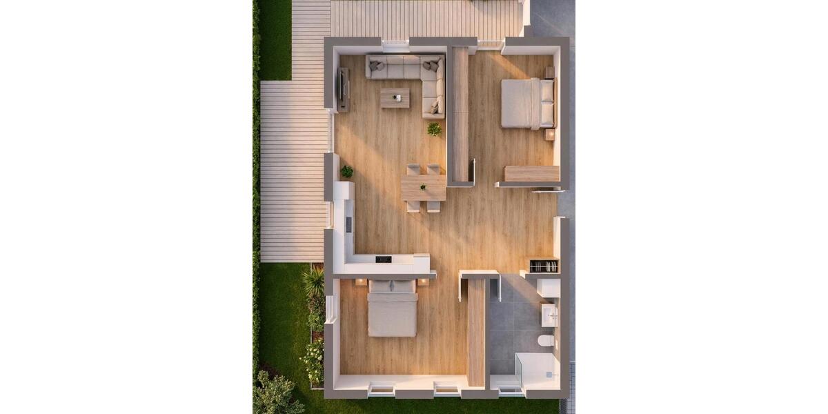 Erdgeschoßwohnung Wald - 3.5 Zimmer, 90 m&sup2;, 1.100&euro; | Angebot:26387732