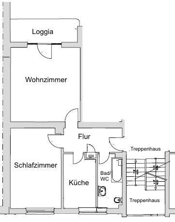 Etagenwohnung München Schwanthalerhöhe - 2 Zimmer, 52 m&sup2;, 1.198&euro; | Angebot:26017547