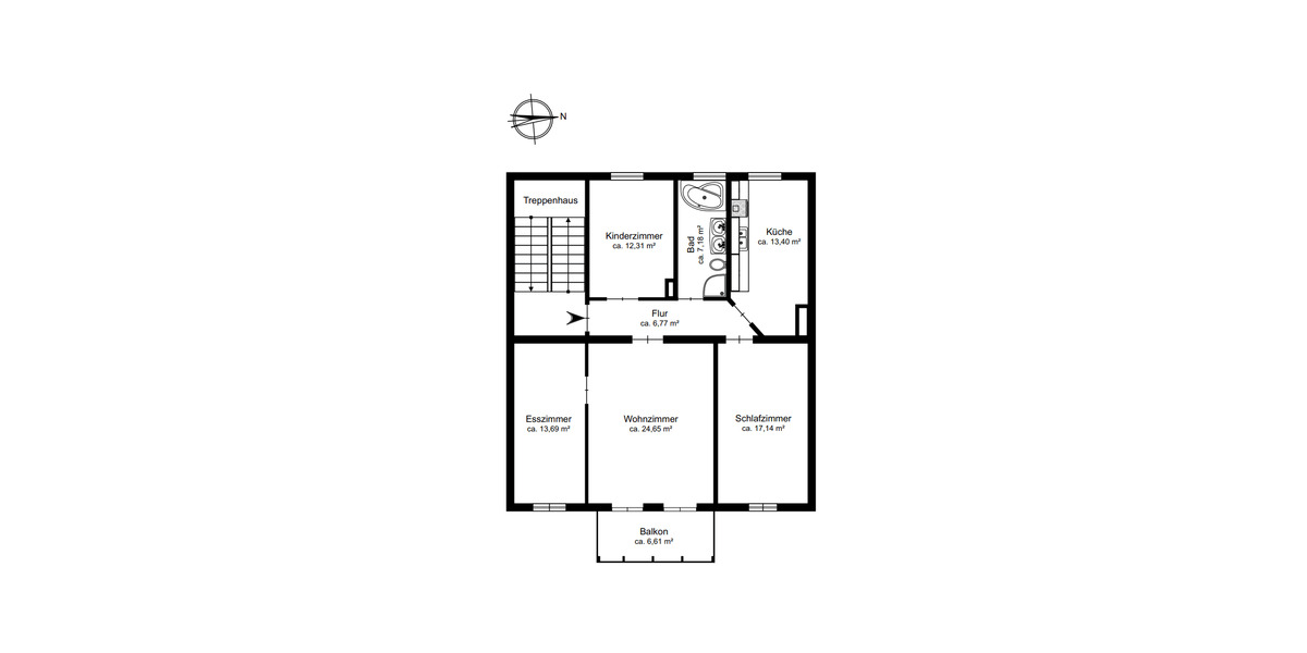 Etagenwohnung Eichwalde - 4 Zimmer, 97 m&sup2;, 1.552&euro; | Angebot:26747977