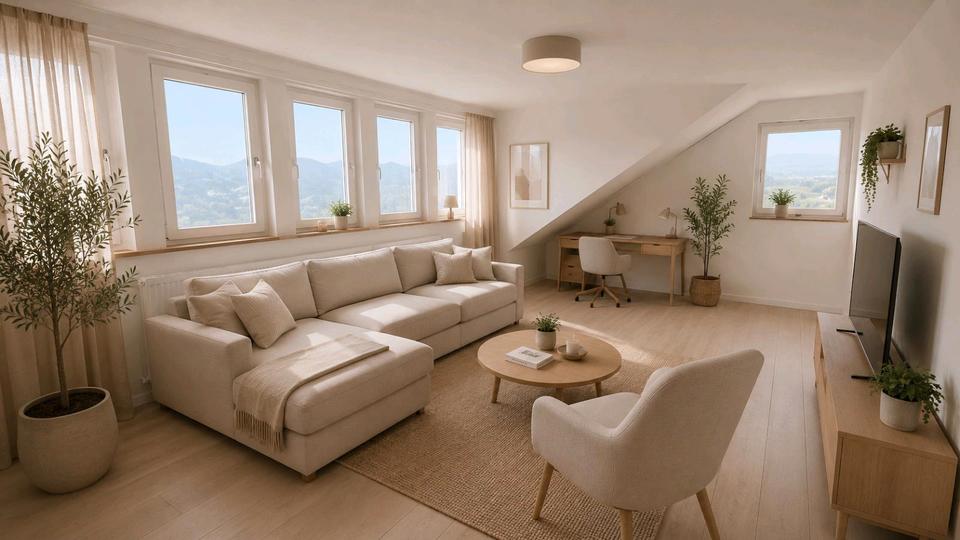 Dachgeschoßwohnung Bad Nauheim - 3 Zimmer, 67 m&sup2;, 950&euro; | Angebot:26698346