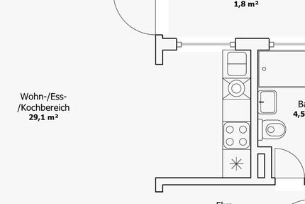 frisch sanierte 1-Zimmer-Wohnung in WORWaldram (800€ kalt) zimmer