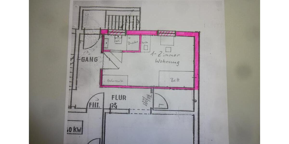 1-Zimmerwohnung in Donnersdorf kurzfristig an 1 Pers zu vermieten 1 zimmer
