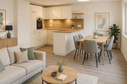 Kernsanierte Wohnung in Dorfmitte mit hochwertigem Ausbaustandard, neuer Küche und Terrasse 2 zimmer