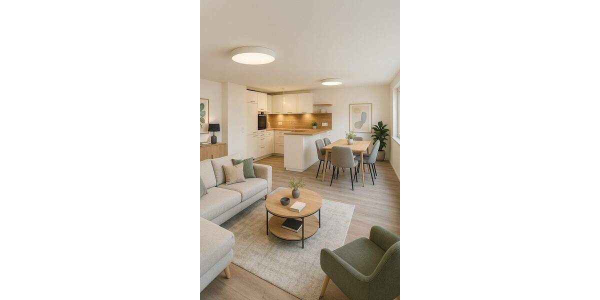 Kernsanierte Wohnung in Dorfmitte mit hochwertigem Ausbaustandard, neuer Küche und Terrasse 2 zimmer
