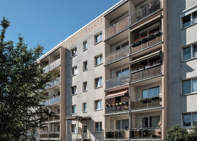 3-Raum-Wohnung im Erdgeschoss mit Dusche und Balkon zimmer