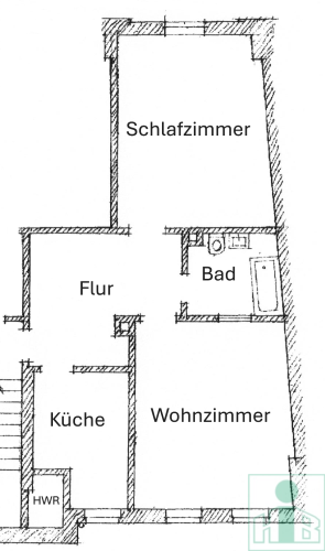 Etagenwohnung Bautzen - 2 Zimmer, 63 m&sup2;, 340&euro; | Angebot:26004586