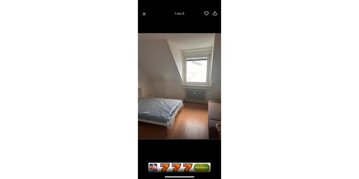 Dachgeschoßwohnung Karlsruhe Knielingen - 3 Zimmer, 18 m&sup2;, 575&euro; | Angebot:26645524