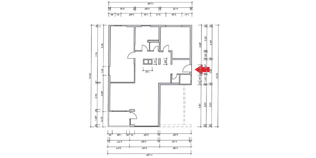 Etagenwohnung Singen - 3 Zimmer, 111 m&sup2;, 1.450&euro; | Angebot:26806936