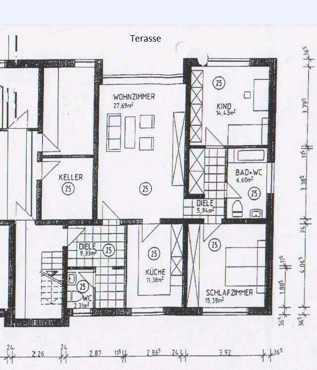 Wohnung in Drevenack zu vermieten