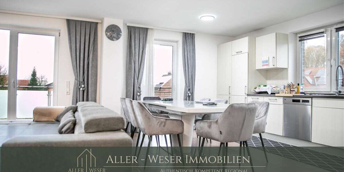 Etagenwohnung Langwedel - 3 Zimmer, 91 m&sup2;, 1.120&euro; | Angebot:25628958