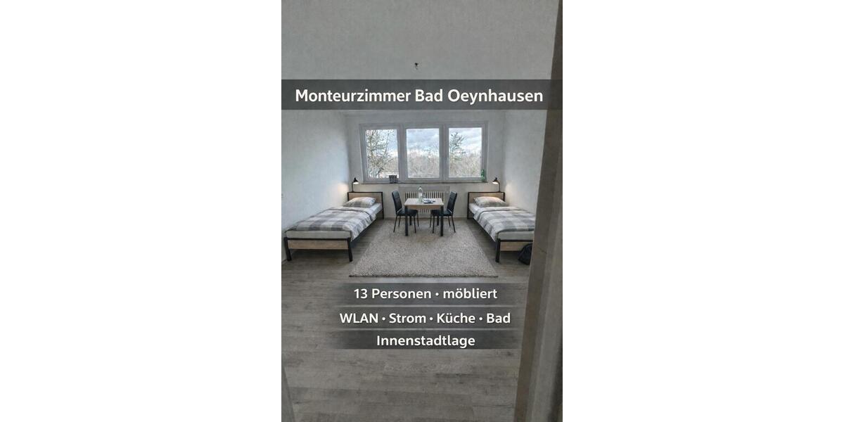 Monteurzimmer Bad Oeynhausen 450€ inkl. Wlan, Strom 5 zimmer