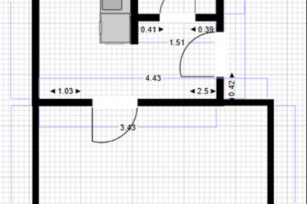 Teilmöblierte Singlewohnung (Küche und Bad) 1 zimmer