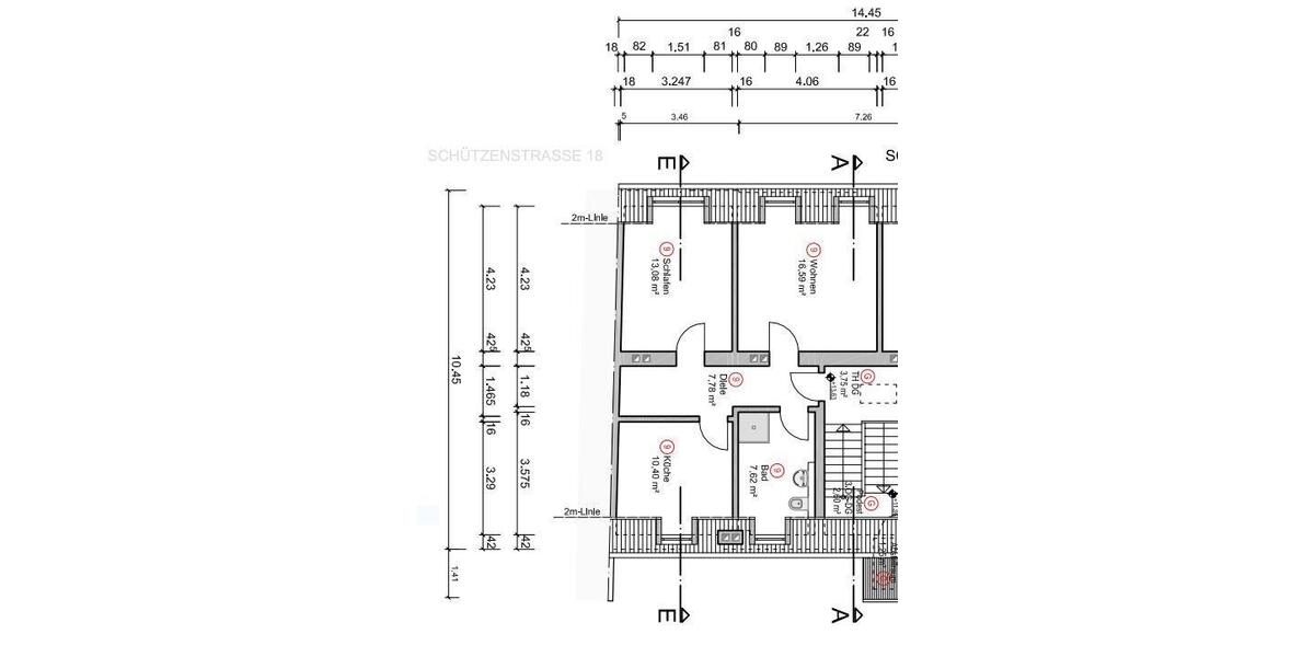 Dachgeschoßwohnung Koblenz - 3 Zimmer, 55 m&sup2;, 700&euro; | Angebot:26249178