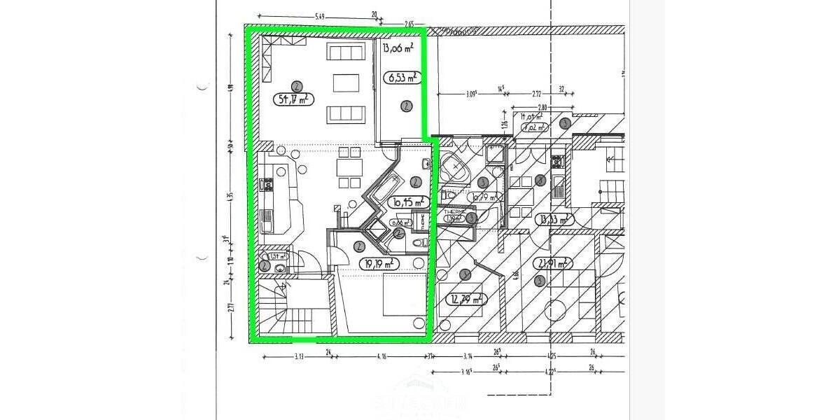 Etagenwohnung Karlsruhe Durlach - 2 Zimmer, 92 m&sup2;, 1.050&euro; | Angebot:26247495