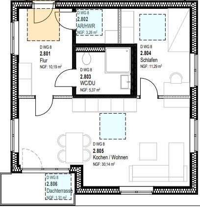 Etagenwohnung Lotte Büren - 2 Zimmer, 62 m&sup2;, 837&euro; | Angebot:26641748