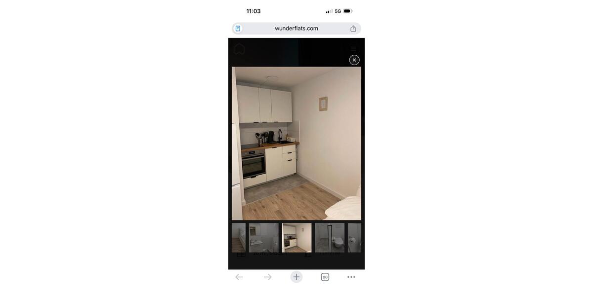 Etagenwohnung Düsseldorf Stadtbezirk 7 - 1 Zimmer, 26 m&sup2;, 900&euro; | Angebot:26058850