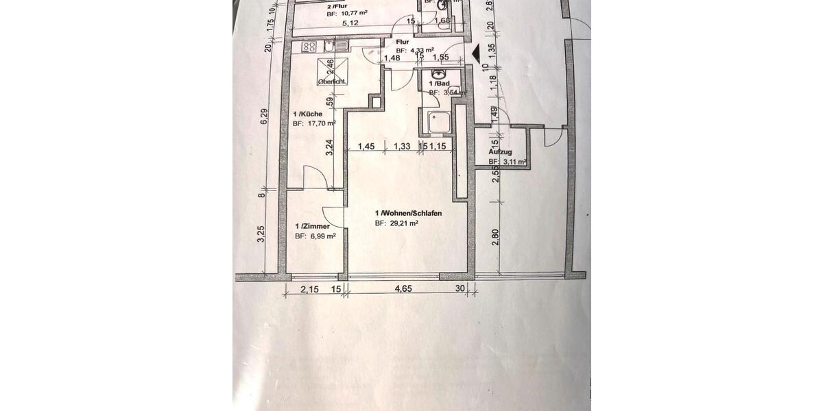 Etagenwohnung Raunheim - 2 Zimmer, 61 m&sup2;, 1.100&euro; | Angebot:26518862