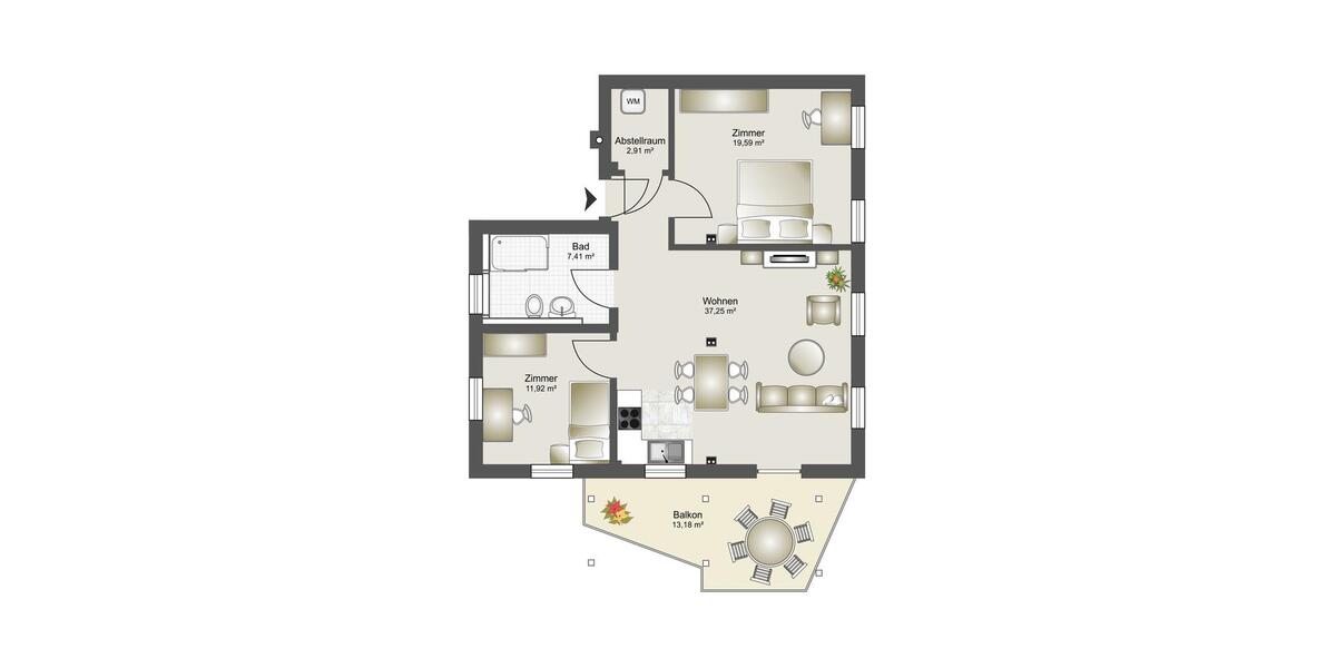 Erdgeschoßwohnung Forchtenberg - 3.5 Zimmer, 86 m&sup2;, 850&euro; | Angebot:26489755