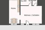 Gemütliches 1-Zimmer-Apartment im Herzen von Engelstadt 1 zimmer