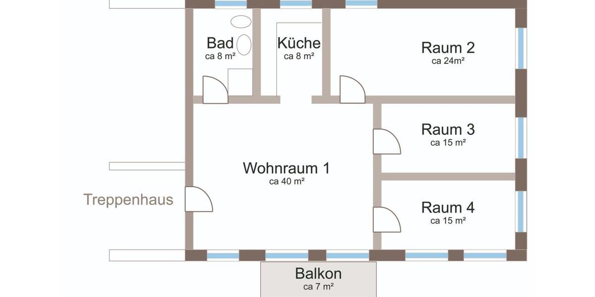 Helle 4 Zimmer WHG, EBK, TGL Bad, Balkon zu vermieten 4 zimmer