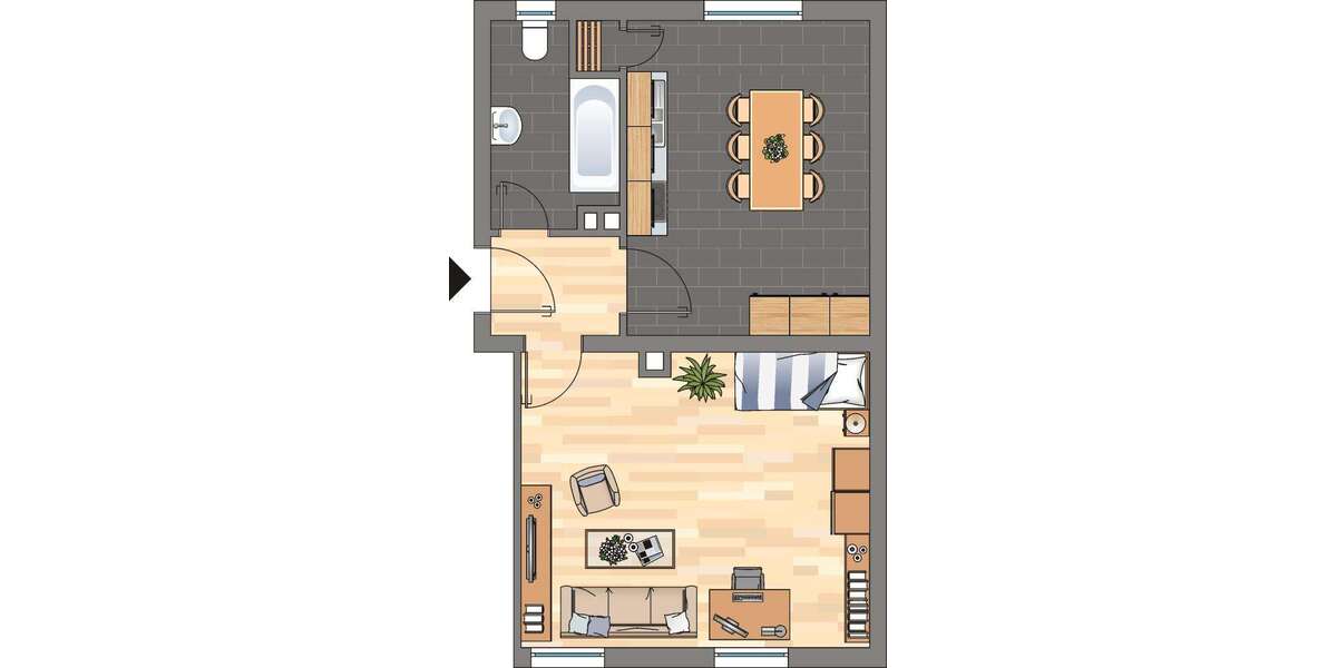Etagenwohnung Neustadt an der Weinstraße - 1 Zimmer, 48 m&sup2;, 549&euro; | Angebot:27250782