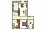 Etagenwohnung Schwerin Mueß - 4 Zimmer, 69 m&sup2;, 425&euro; | Angebot:26368203