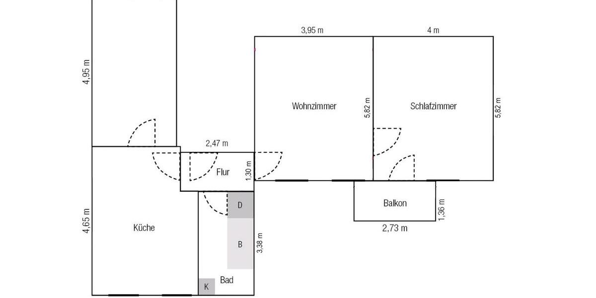 Etagenwohnung Untersteinach - 3 Zimmer, 85 m&sup2;, 700&euro; | Angebot:24763469