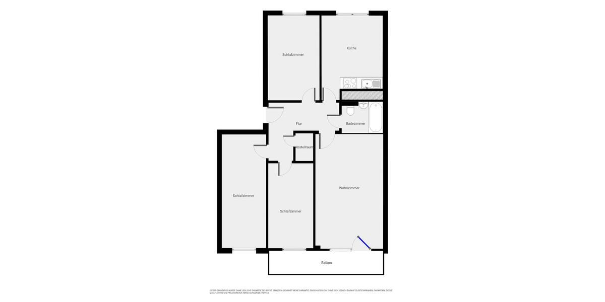 Etagenwohnung Osterburg (Altmark) - 4 Zimmer, 80 m&sup2;, 400&euro; | Angebot:23025830