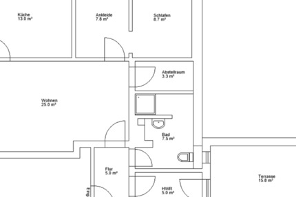 Kernsanierten 2-Zimmer-Wohnung mit Terrasse in Visbek 2 zimmer