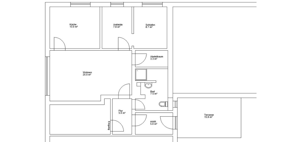 Kernsanierten 2-Zimmer-Wohnung mit Terrasse in Visbek 2 zimmer