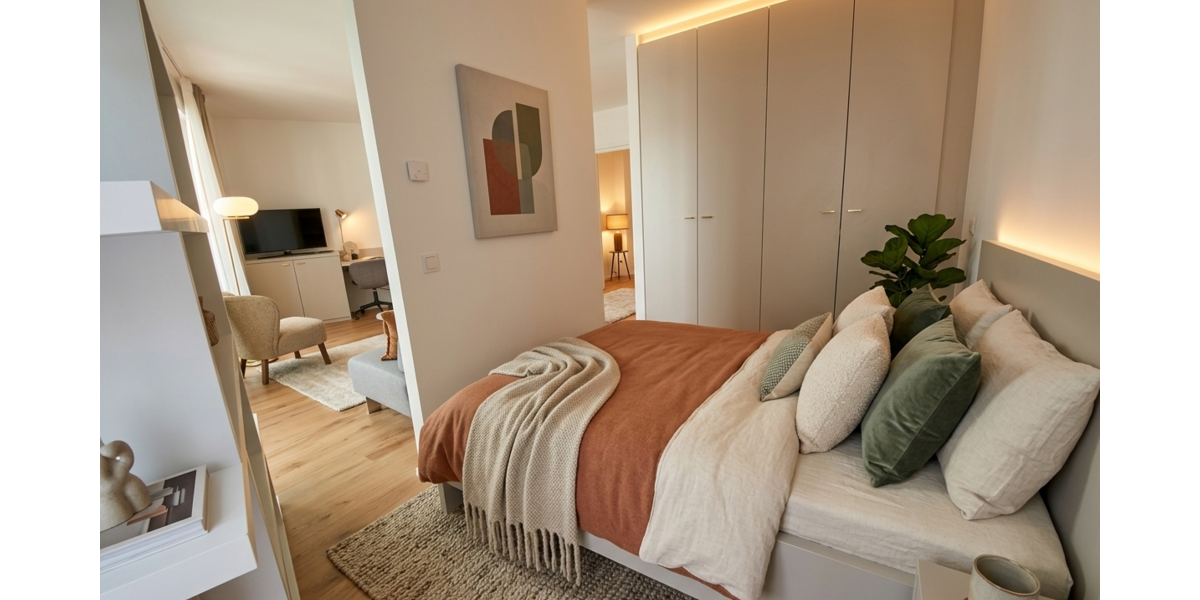 Etagenwohnung Berlin Niederschöneweide - 1.5 Zimmer, 46 m&sup2;, 998&euro; | Angebot:26171486