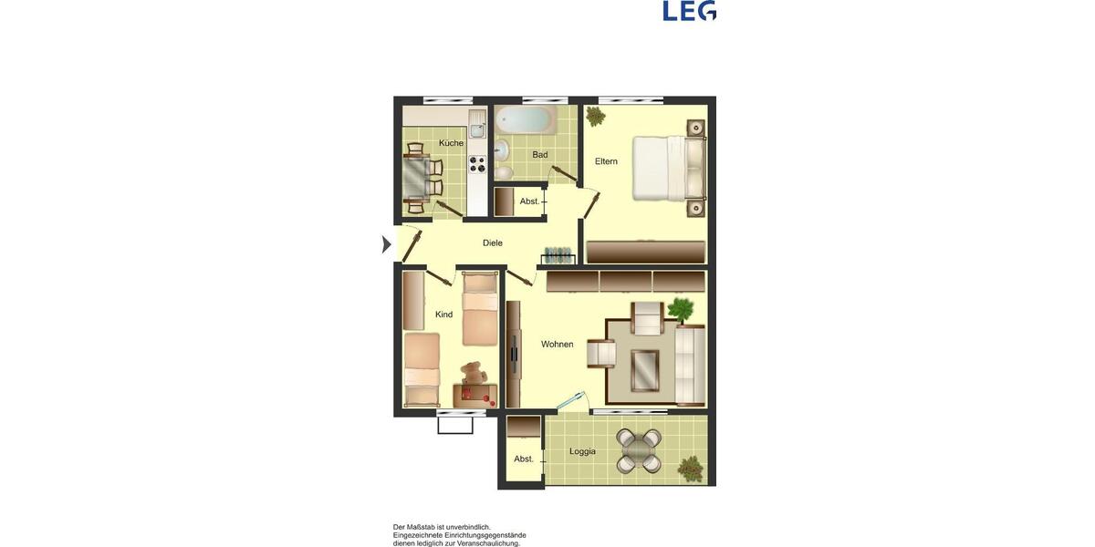 Etagenwohnung Duisburg Duisburg-Mitte - 3 Zimmer, 74 m&sup2;, 699&euro; | Angebot:26168140