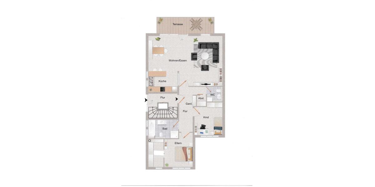 Erdgeschoßwohnung Saarlouis - 3 Zimmer, 117 m&sup2;, 1.260&euro; | Angebot:26365846