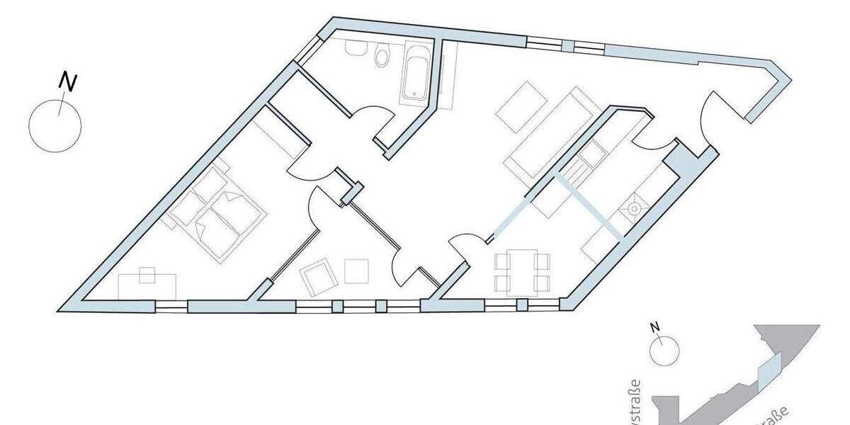 Stilvoll möblierte 3-Zimmer-Wohnung mit Wintergarten & Stellplatz in Bestlage am Tiergarten 3 zimmer