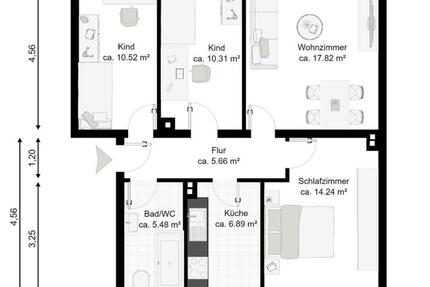 Frisch renovierte 4 Zimmer Wohnung in Gehren 4 zimmer