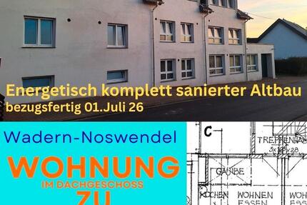 Wohnung Wadern - 2 Zimmer, 45 m&sup2;, 450&euro; | Angebot:26285108