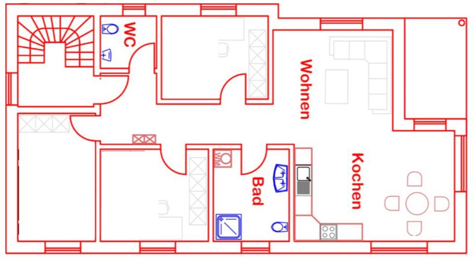 Etagenwohnung Freystadt - 4 Zimmer, 102 m&sup2;, 1.120&euro; | Angebot:26045132