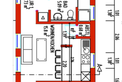 Haus Oldenburg Bloherfelde - 1 Zimmer, 21 m&sup2;, 340&euro; | Angebot:24438605