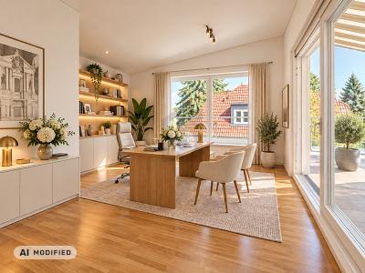IHRE CHANCE: DACHTERRASSE & GARTEN &KAMIN INKL. - Doppelhaushälfte München Sendling-Westpark | Angebot:27429663