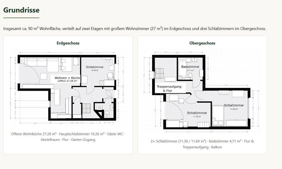 Maisonettenwohnung Wedel - 4 Zimmer, 90 m&sup2;, 1.350&euro; | Angebot:26511638